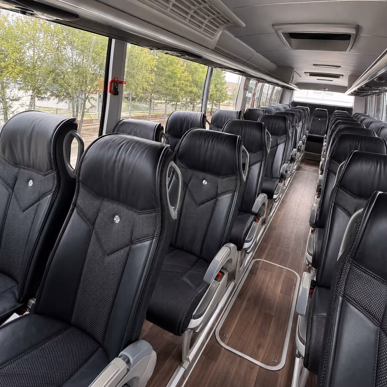 coral springs charter bus rental interior