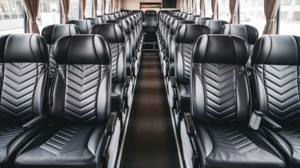 54 passenger charter bus inside lauderhill