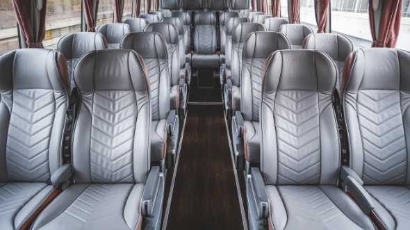 55 passenger charter bus interior plantation