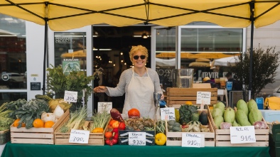 yellow green farmers market